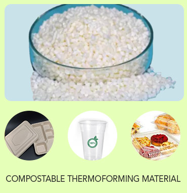 Compostable Thermoforming Material in tricity